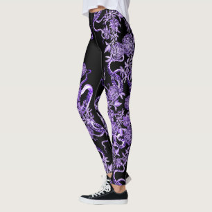 Legging A Lula e o Rosa Roxo e Preto