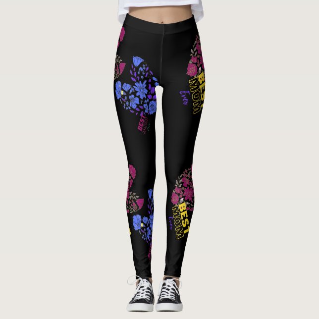 Legging a melhor mãe sempre amava preto (Frente)