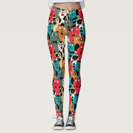 Legging A multidão de gatos