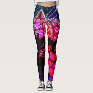 Legging A noite de Vegas ilumina caneleiras