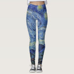 Legging A Noite Estrelada de Van Gogh<br><div class="desc">A Noite Estrelada de Van Gogh. Visite minha loja para ver design mais interessante e mais opções de cores. => zazzle.com/iwheels*</div>