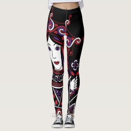 Legging A rainha celta da peça dos corações mim