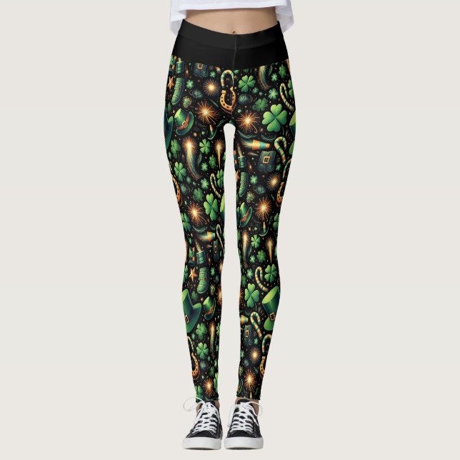 Legging A Sorte de São Patrício (Frente)