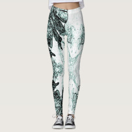 Legging A Splash Of Green 