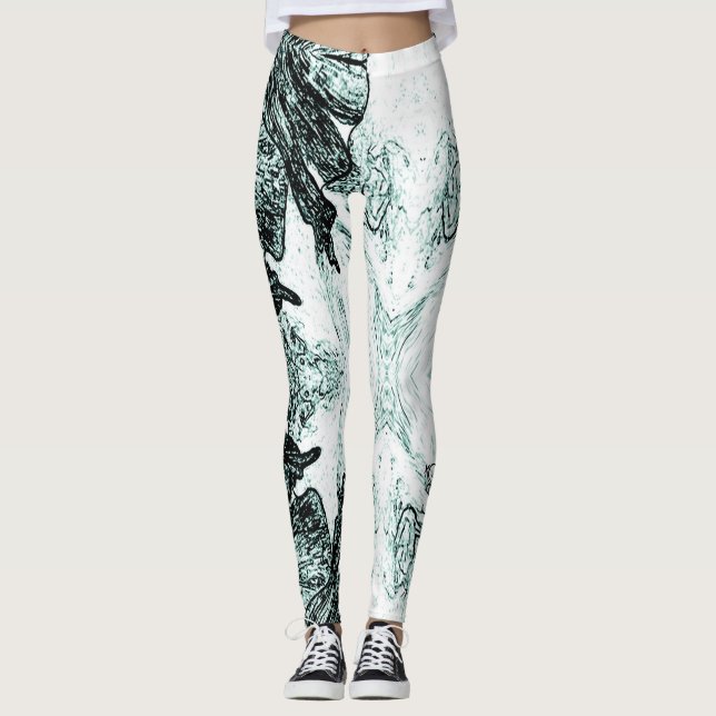 Legging A Splash Of Green  (Frente)