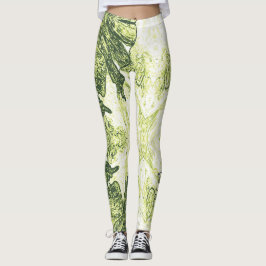 Legging A Splash Of Lime Green