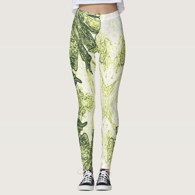 Legging A Splash Of Lime Green (Frente)