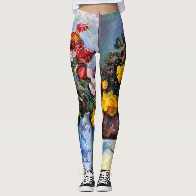 Legging A vida com flores em um vaso, Paul Cezanne (Frente)