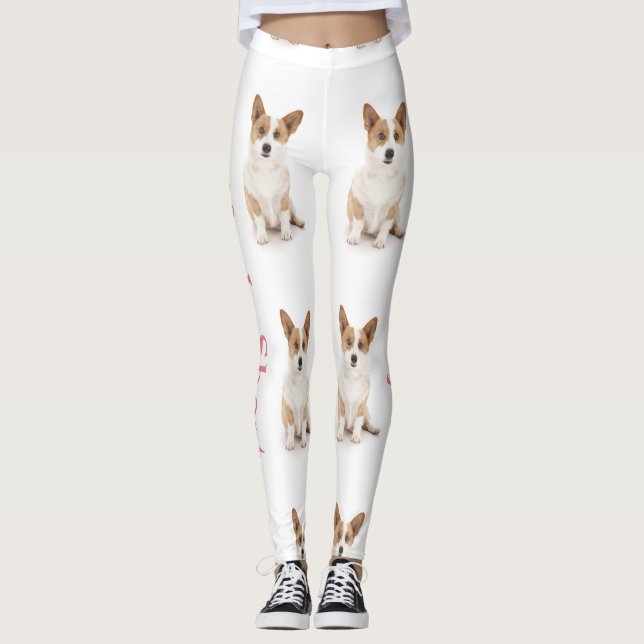 Legging A vida é curta, é assim minhas caneleiras do Corgi (Frente)