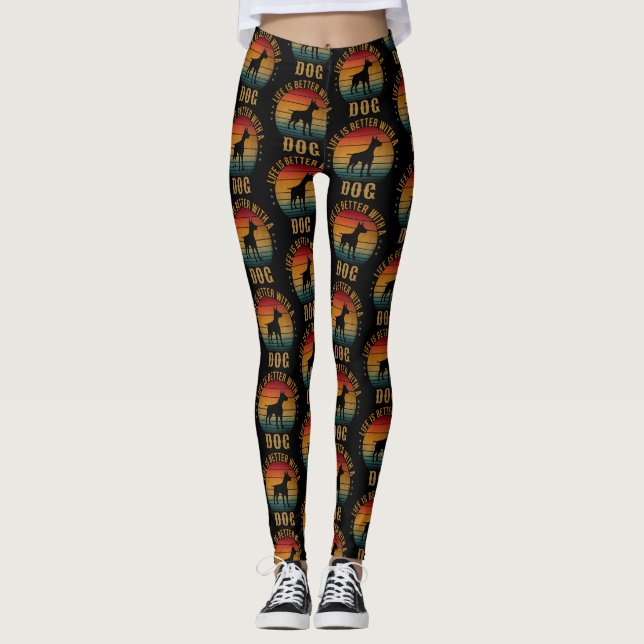 LEGGING A VIDA É MELHOR COM UM CACHORRO (Frente)