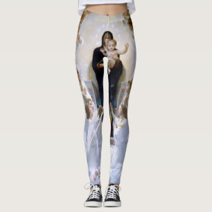 Legging A Virgem com os Anjos por William Bouguereau