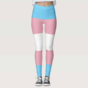 Legging A visibilidade da bandeira do orgulho transgênero