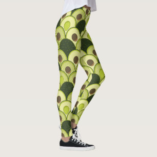 Legging abacates em caneleiras do art deco