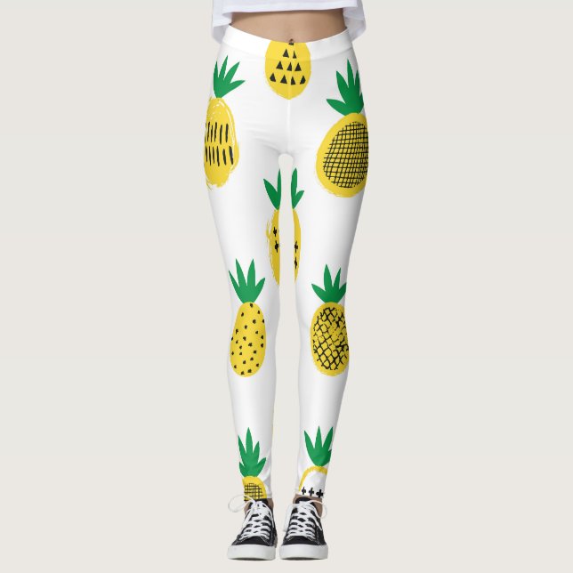 Legging Abacaxis Jovens: Vintagem Amiga Das Crianças (Frente)
