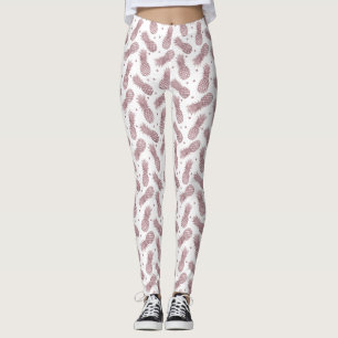 Legging Abacaxis rosa Dourados