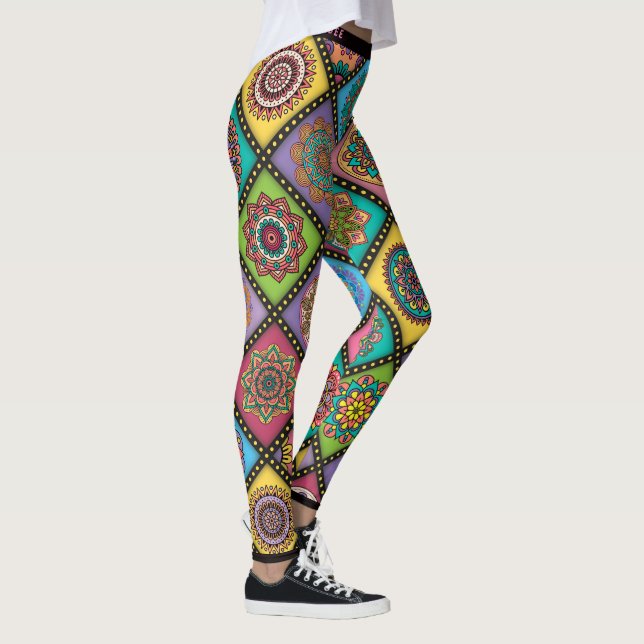 Legging Abelha De Despedida De Mandala (Direita)