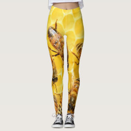 Legging Abelhas de Mel em Honeycomb