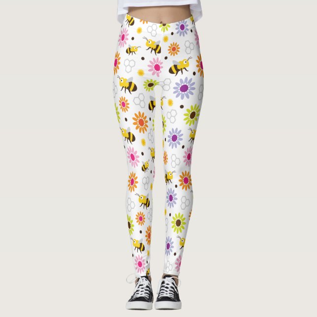 Legging Abelhas e Flores (Frente)