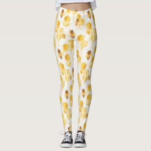 Legging Abelhas Melíferas Dourado Amarelo