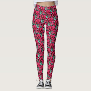 Legging ABL - 140 - morango - caneleiras