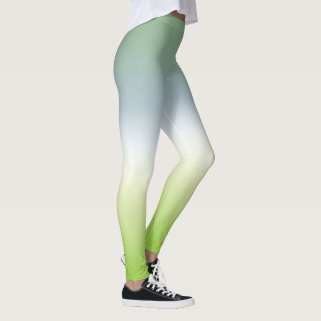 Legging Abóbora-Legal-verde-azul, verde-verde, fresca de V (Direita)