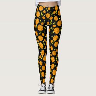 Legging Abóboras e Notas Musicais