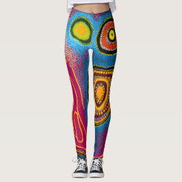 Legging Aboriginal Abstrato Art Vol 01