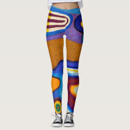 Legging Aboriginal Abstrato Art Vol 04