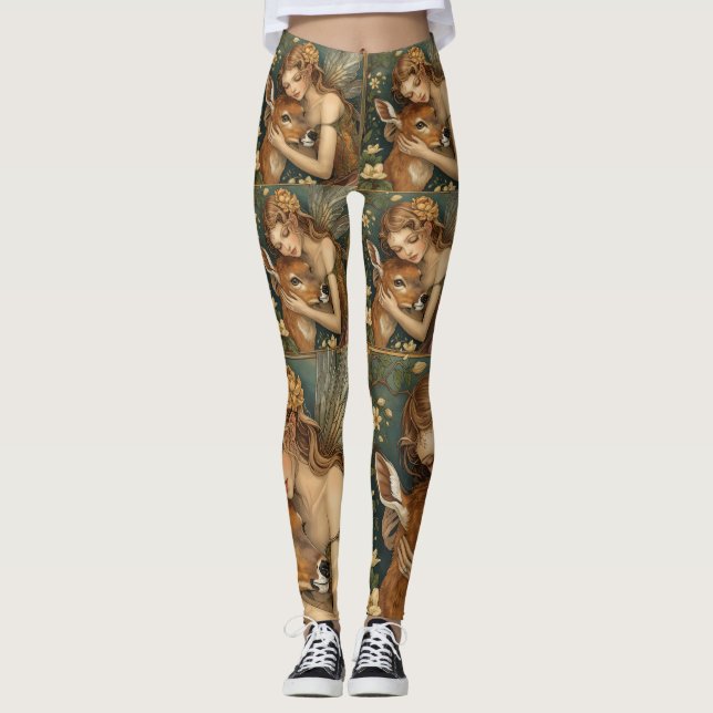 Legging Abraço de Fada - Coração terno da Natureza (Frente)