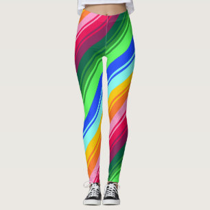 Legging Abstração de padrões folclóricos