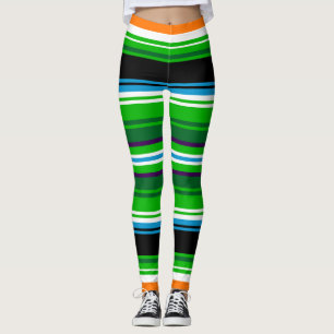 Legging Abstração de padrões folclóricos