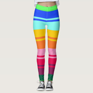 Legging Abstração de padrões folclóricos
