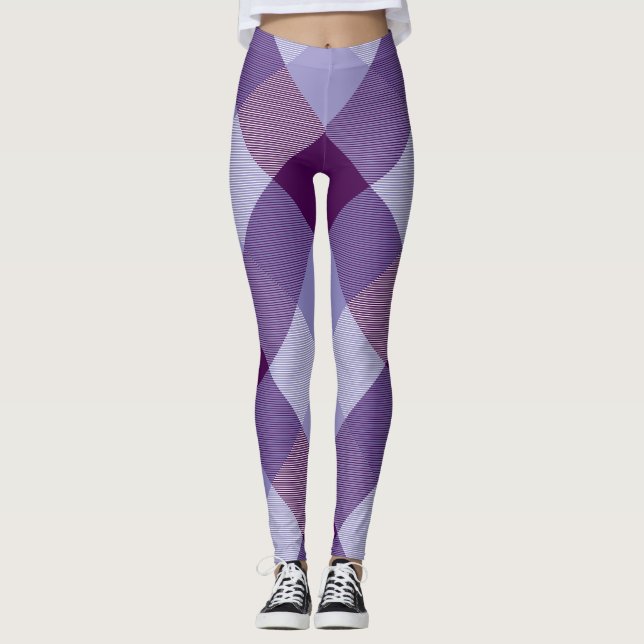 Legging Abstração Geométrica Quadrada 4 (Frente)