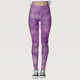 Legging Abstração Violeta de Aquarela Roxa