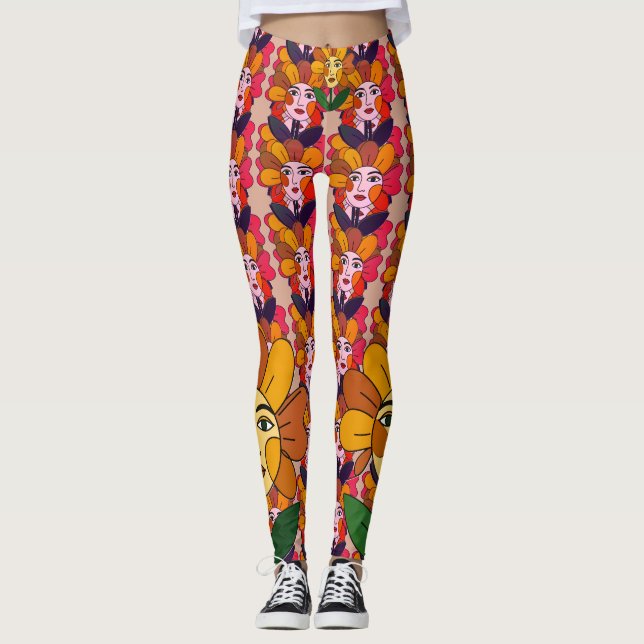 Legging Abstract Artsy Festive (Frente)