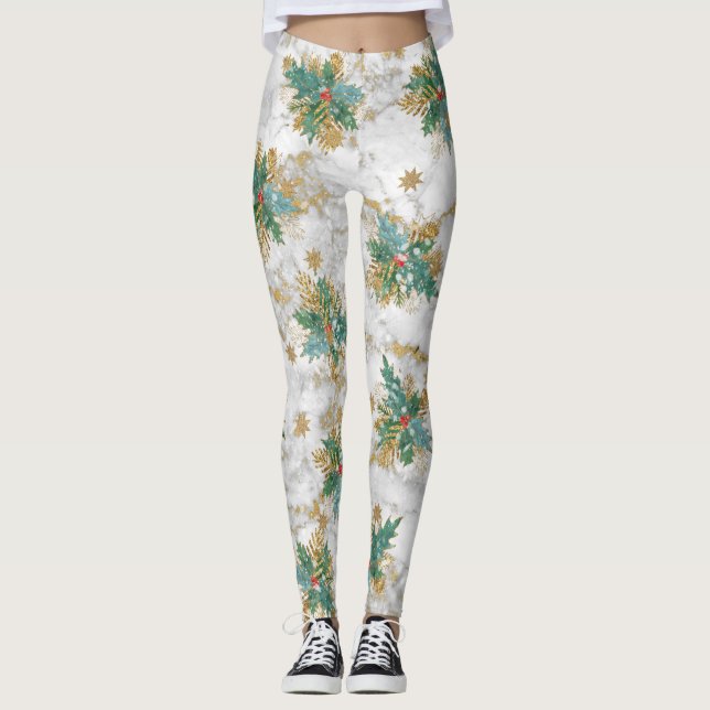 Legging Abstract Christmas Art (Frente)