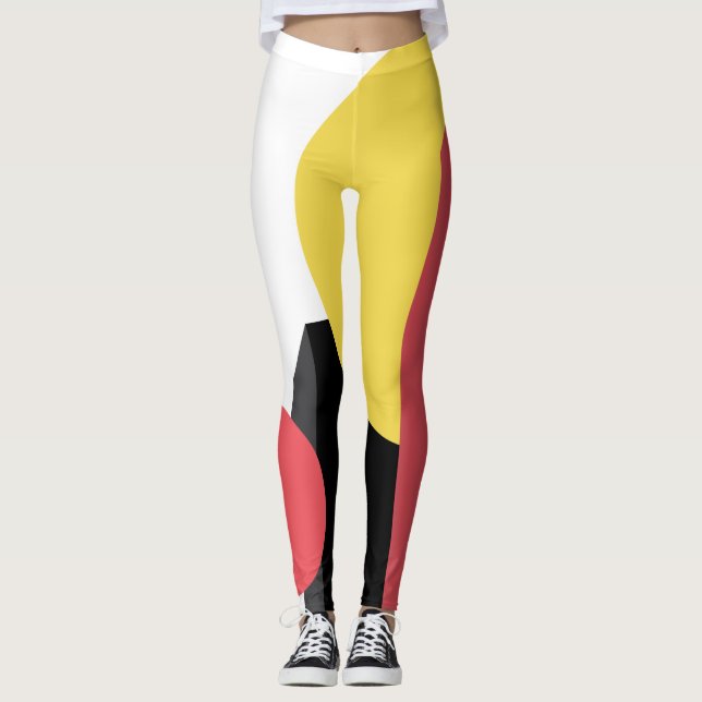 Legging Abstract, colorful, modern, simple, vibrant design (Frente)