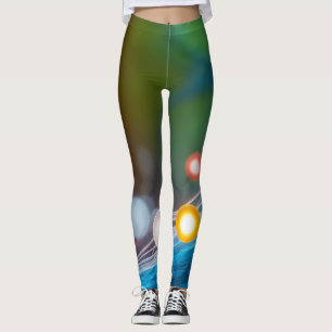 Legging Abstract Microscopic Medical Journey of Glowing Pa