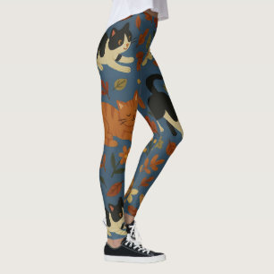 Legging Abstract Modern Collage Artistic Pattern