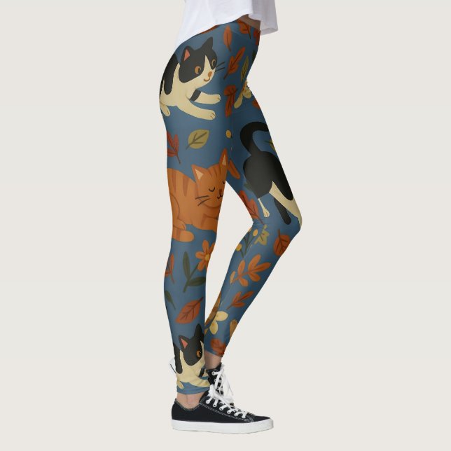 Legging Abstract Modern Collage Artistic Pattern (Direita)