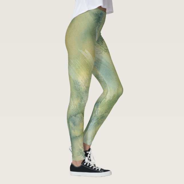 Legging Abstract Vibrant Pattern Psychedelic Color Burst (Direita)