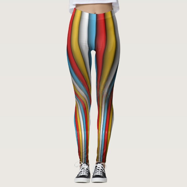 Legging Abstrato 3D multy (Frente)