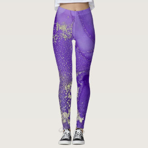 Legging Abstrato Álcool Tinta Puro e Prata Orgânica