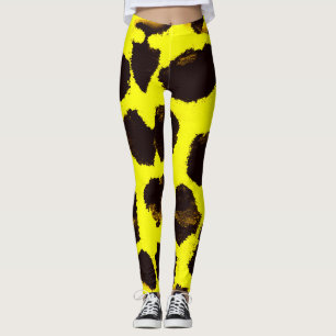 Legging Abstrato Animal Print Lepard Watercolor