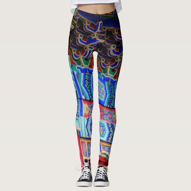 Legging Abstrato Art Criado por Classic Asian Design in (Frente)