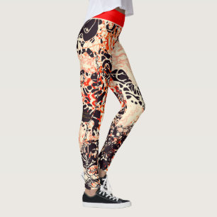 Legging Abstrato Art "O Coração de um Planeta é um Dragão"