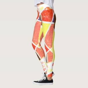 Legging Abstrato-Arte Pintura De Um Tipo De Legenda