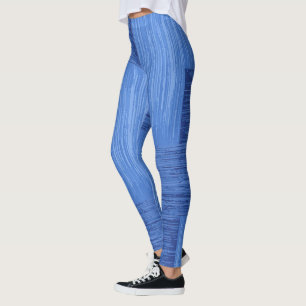 Legging Abstrato azul elegante Trabalho de arte