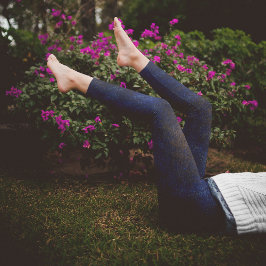 Legging Abstrato azul escuro