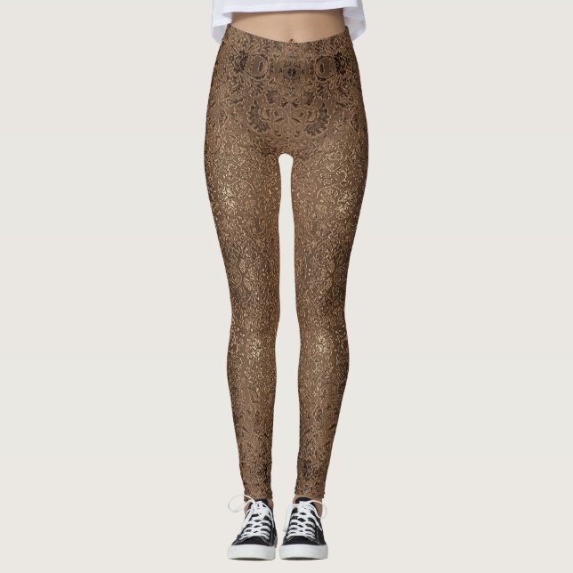 Legging Abstrato brilha em amostras lindas (Frente)